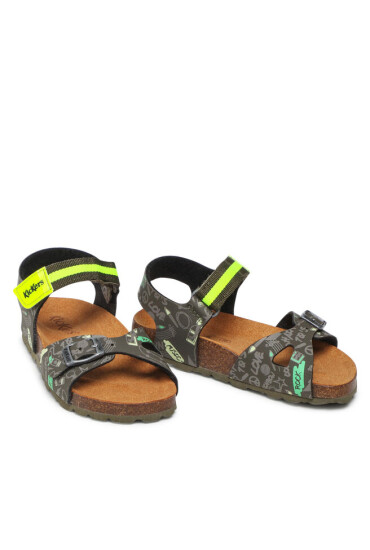 Kickers Сандали Sostreet 894910-30 S Kaki Jaune Imprime 201 - Mera.bg