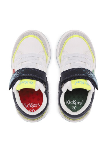 Kickers Сникърси Kouic KI-928540-30 M Blanc Gris Fluo 32 - Mera.bg