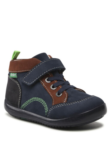 Kickers Зимни обувки Kinoe 878670-10 S Marine Marron Tricolore 101 - Mera.bg