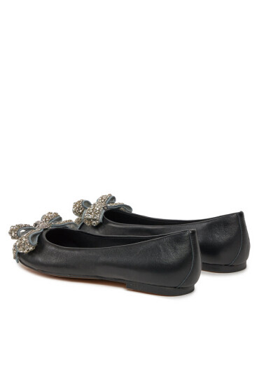 Kurt Geiger Балеринки Bow 621300109 Черен - Mera.bg
