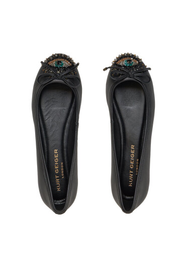 Kurt Geiger Балеринки Eye Emb 1289000109 Черен - Mera.bg