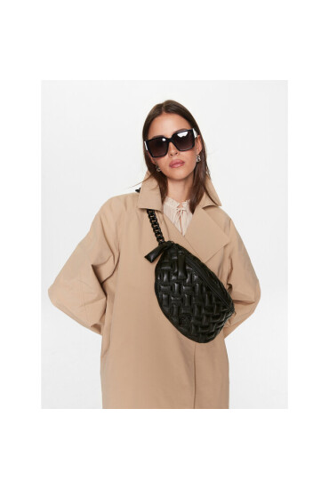 Kurt Geiger Чанта за кръст Kensington Drench Belt Bag 9317000109 Черен - Mera.bg