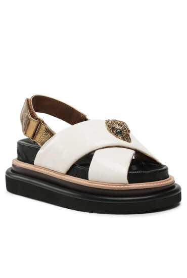 Kurt Geiger Чехли 225-Orson Cross Strap Sandal 9992241109 Bone - Mera.bg