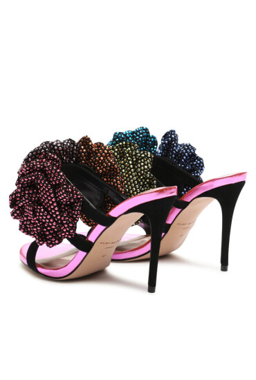 Kurt Geiger Чехли 225-Pierra Mule Bloom 9990857109 Розов - Mera.bg