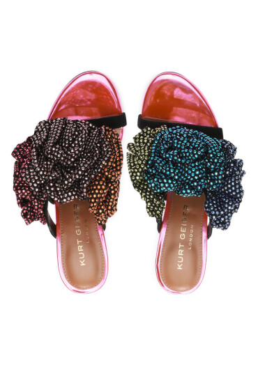 Kurt Geiger Чехли 225-Pierra Mule Bloom 9990857109 Розов - Mera.bg