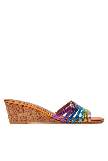 Kurt Geiger Чехли Pierra Wedge Heel 2029069109 Цветен - Mera.bg