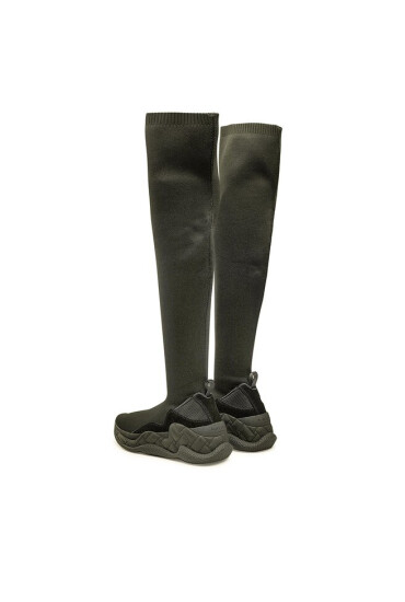Kurt Geiger Чизми London Knit Otk Sock 9340900609 Черен - Mera.bg