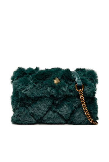 Kurt Geiger Дамска чанта Faux Fur Md Kensington 9317770999 Зелен - Mera.bg