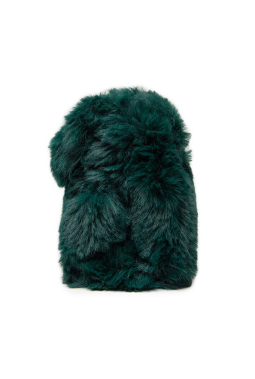 Kurt Geiger Дамска чанта Faux Fur Md Kensington 9317770999 Зелен - Mera.bg
