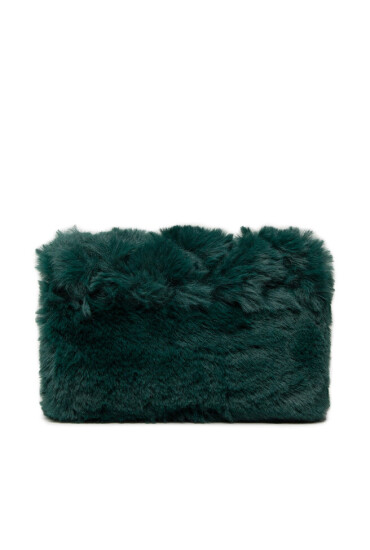 Kurt Geiger Дамска чанта Faux Fur Md Kensington 9317770999 Зелен - Mera.bg