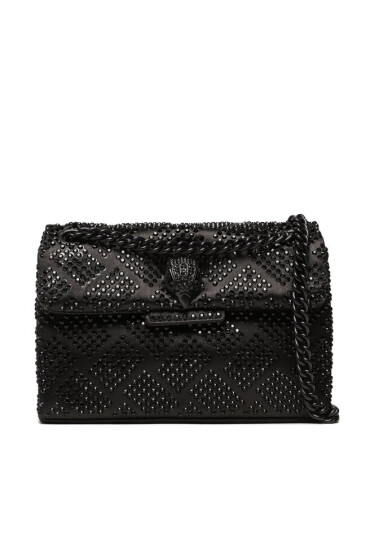 Kurt Geiger Дамска чанта Fabric Mini Kensington 9546600609 Черен - Mera.bg