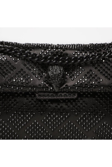 Kurt Geiger Дамска чанта Fabric Mini Kensington 9546600609 Черен - Mera.bg