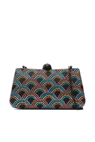 Kurt Geiger Дамска чанта 690-Crystal Eagle Clutch 9965805759 Black/Comb - Mera.bg