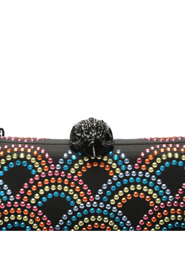 Kurt Geiger Дамска чанта 690-Crystal Eagle Clutch 9965805759 Black/Comb - Mera.bg