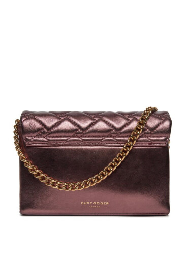 Kurt Geiger Дамска чанта 690-Leather Mini Kensington 9086631109 Dark Brown - Mera.bg