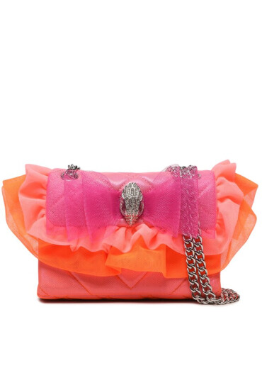 Kurt Geiger Дамска чанта 690-Ruffle Mini Kensington 9963057609 Pink Comb - Mera.bg