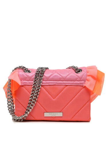Kurt Geiger Дамска чанта 690-Ruffle Mini Kensington 9963057609 Pink Comb - Mera.bg