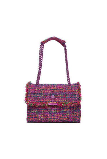 Kurt Geiger Дамска чанта 690-Tweed Lg Kensington Soft 647458609 Fushia Cmb - Mera.bg