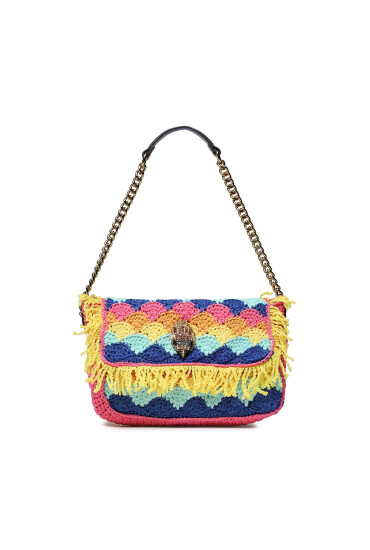 Kurt Geiger Дамска чанта Crochet Fringe Kensngton 9793369999 Розов - Mera.bg