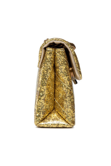 Kurt Geiger Дамска чанта Gliter Mini Kensington 8664761999 Gold - Mera.bg