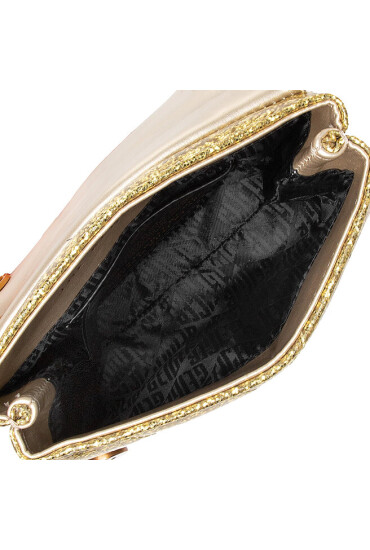 Kurt Geiger Дамска чанта Gliter Mini Kensington 8664761999 Gold - Mera.bg