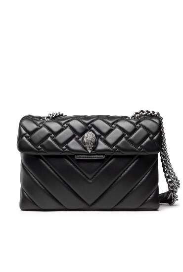 Kurt Geiger Дамска чанта Kensington 1470405109 Black/Comb Leather - Mera.bg