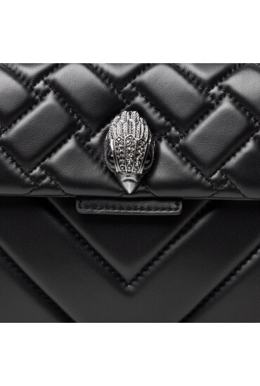 Kurt Geiger Дамска чанта Kensington 1470405109 Black/Comb Leather - Mera.bg