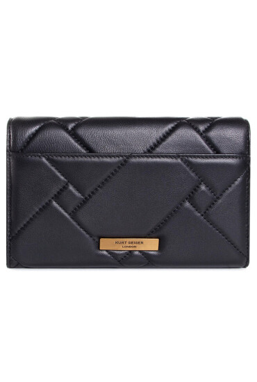 Kurt Geiger Дамска чанта Kensington Quilt 4708300109 Черен - Mera.bg