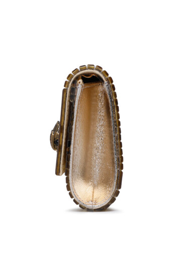 Kurt Geiger Дамска чанта Party Eagle Clutch Drench 8764061979 Златист - Mera.bg