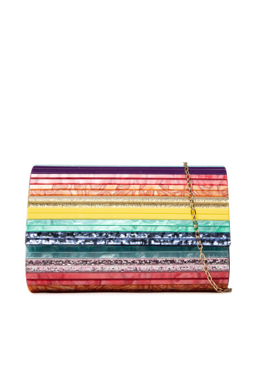 Kurt Geiger Дамска чанта Party Envelope 1338369999 Цветен - Mera.bg