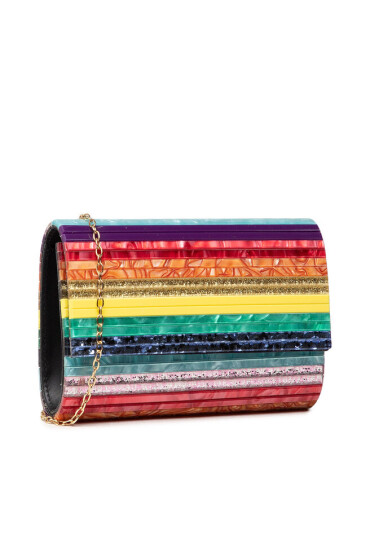 Kurt Geiger Дамска чанта Party Envelope 1338369999 Цветен - Mera.bg