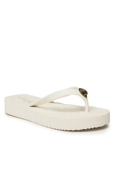 Kurt Geiger Джапанки Kensington Q Flip Flop 8915341979 Bone - Mera.bg