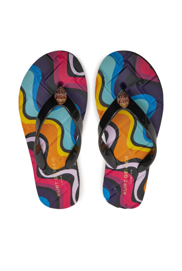 Kurt Geiger Джапанки Kensington Q Flap Flop 8915399979 Черен - Mera.bg