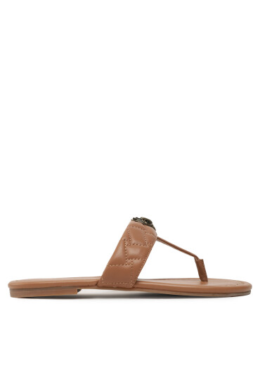 Kurt Geiger Джапанки Kensington T-Bar Sandal 8651448109 Кафяв - Mera.bg