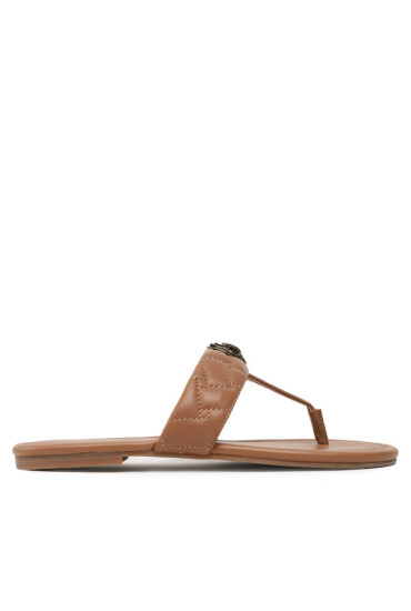 Kurt Geiger Джапанки Kensington T-Bar Sandal 8651448109 Кафяв - Mera.bg