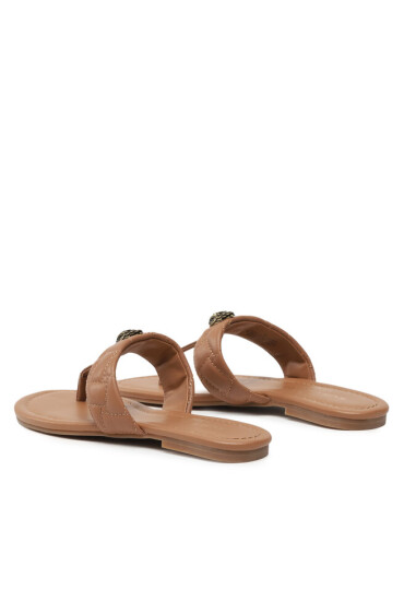 Kurt Geiger Джапанки Kensington T-Bar Sandal 8651448109 Кафяв - Mera.bg