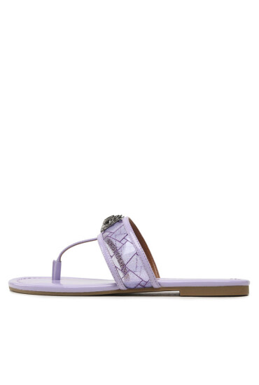 Kurt Geiger Джапанки Kensington Vinyl T-Bar 9797795979 Lilac - Mera.bg