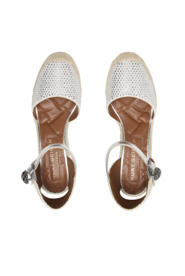 Kurt Geiger Еспадрили Mandy Espadrille Wedge 9798910609 Бял - Mera.bg