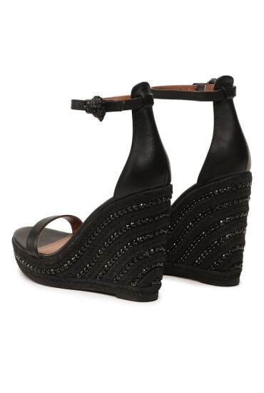 Kurt Geiger Еспадрили Shoreditch Wedge 9783800109 Black - Mera.bg