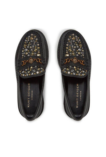 Kurt Geiger лоуфъри с дебела подметка 225-Carnaby Chunky Loafer 9422105109 Черен - Mera.bg