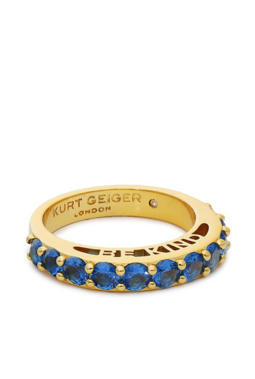 Kurt Geiger Пръстен Be Kind Band Ring 8833281429 Blue/Dark - Mera.bg