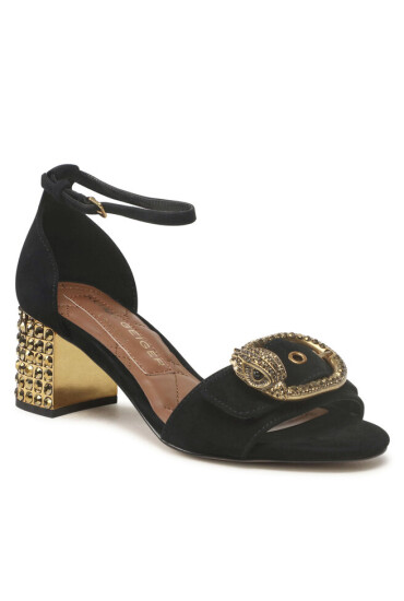 Kurt Geiger Сандали 225-Mayfair Block Mid Heel 9990500209 Black - Mera.bg