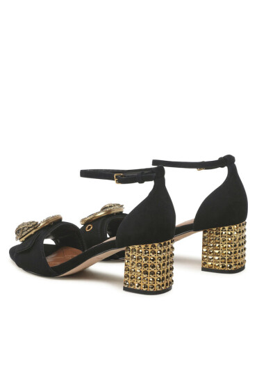 Kurt Geiger Сандали 225-Mayfair Block Mid Heel 9990500209 Black - Mera.bg