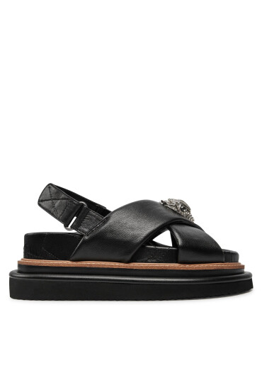 Kurt Geiger Сандали 225-Orson Cross Strap Sandal 9992200109 Черен - Mera.bg
