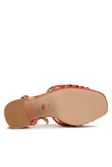 Kurt Geiger Сандали Pierra Ankle Tie Platform 9797691609 Orange - Mera.bg