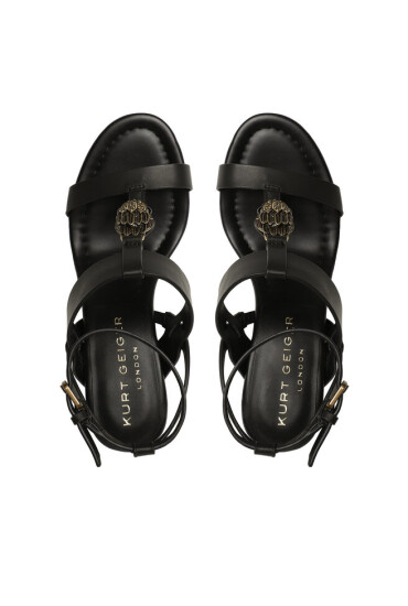 Kurt Geiger Сандали Hampton T-Bar Block 9791100109 Black - Mera.bg