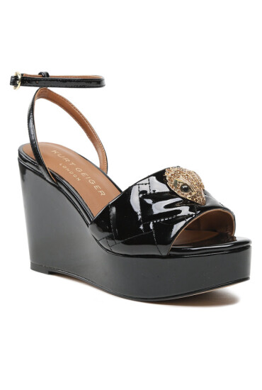 Kurt Geiger Сандали Kensington Wedge 9571100309 Black - Mera.bg