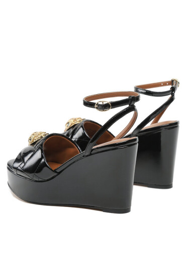 Kurt Geiger Сандали Kensington Wedge 9571100309 Black - Mera.bg