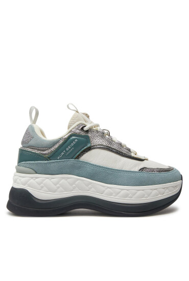Kurt Geiger Сникърси Kensington Pump Sneaker 1290186619 Син - Mera.bg