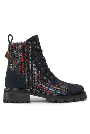Kurt Geiger Туристически oбувки 225-Kensington Combat Boot 554589619 Тъмносин - Mera.bg